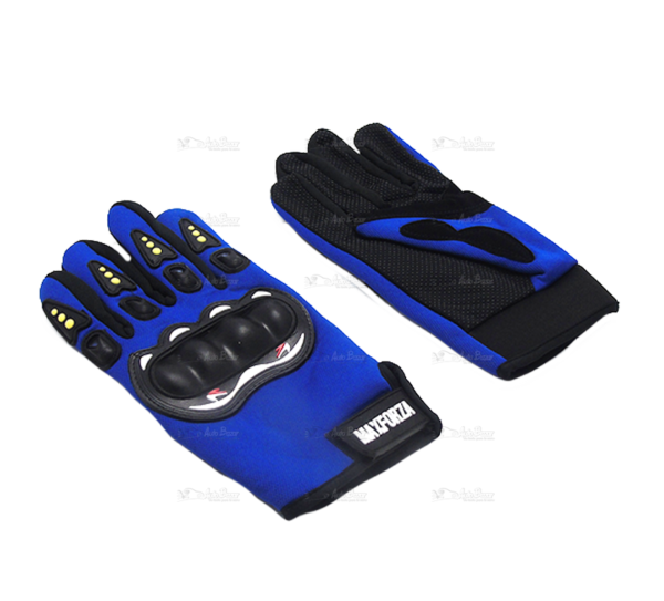 guantes cerrados protectores xl azul