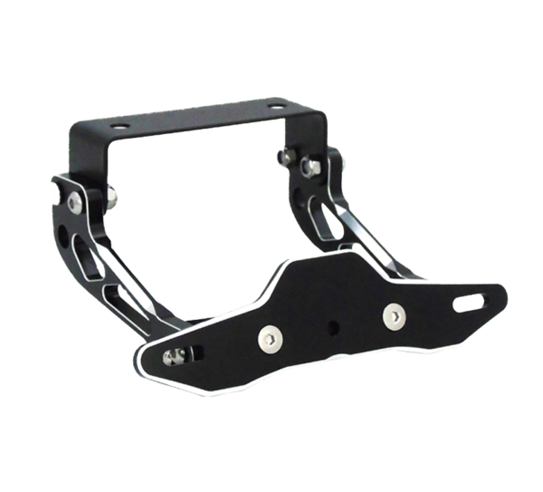 Reclinable placa de moto negro