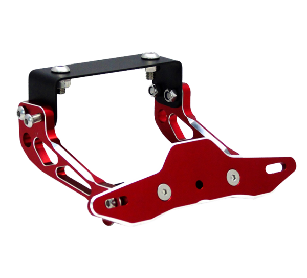 Reclinable placa de moto rojo