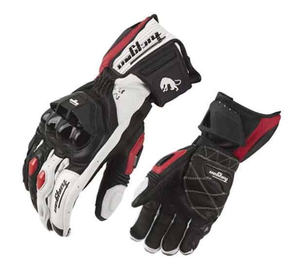 Guantes GP blanco/rojo XL